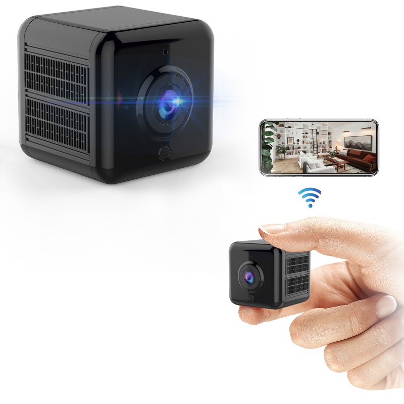 Mini WIFI Camera 4K Portable Security Cam 8 Hour R...